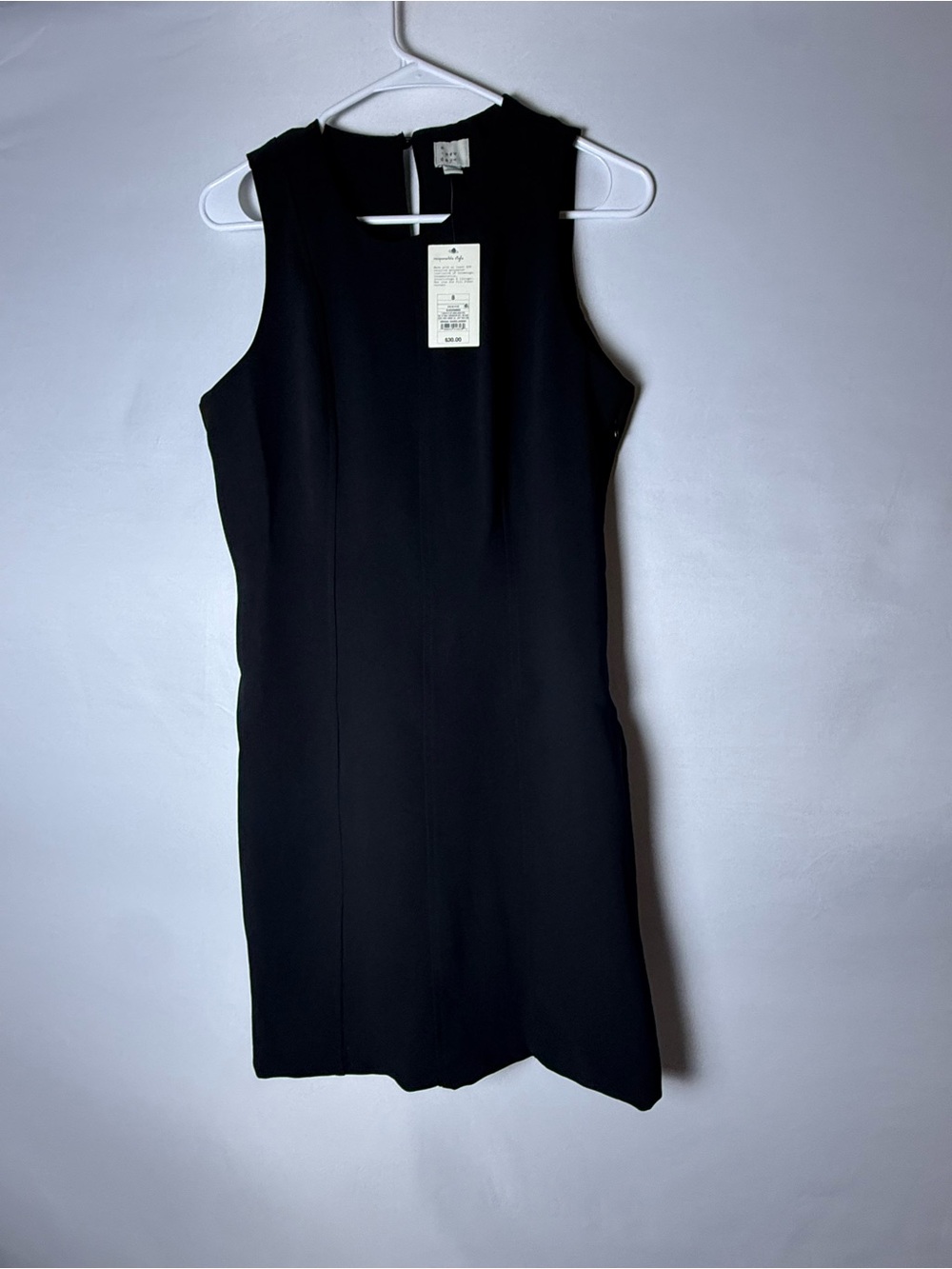 a new day Black Sleeveless Sheath Dress